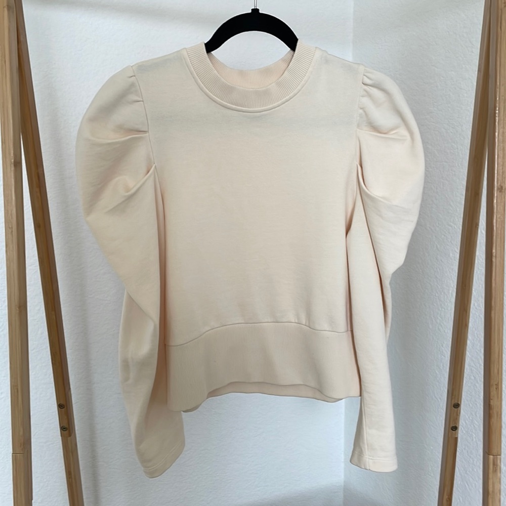 Sold Out NYC Just Enough Puff Sweatshirt Cream